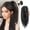Black, variant on Half-Tied Waterfall Straight Ponytail Hair Wigs for Women - Clip-In High Ponytail Extension for Effortless Style