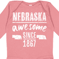 thumbnail image 4 of Inktastic Nebraska Awesome Since 1867 Boys or Girls Long Sleeve Baby Bodysuit, 4 of 5