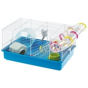 Angle View: Ferplast Paula Hamster Cage with Accessories, Blue
