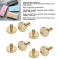 thumbnail image 4 of 50 Sets Brass Binding Rivet with Slot Screw Fasteners, Premium Round Flat Head Rivets for Belts Bags Wallets Shoes Jackets Leather Fabric, Easy to Use and Multi Material, 4 of 7
