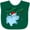 Green, variant on Inktastic I Want a Hippopotamus for Christmas Hippo in Santa Hat Boys or Girls Baby Bib