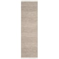 thumbnail image 4 of SAFAVIEH Montauk Karlene Geometric Striped Cotton Runner Rug, Ivory/Steel Grey, 2'3" x 14', 4 of 6