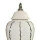 thumbnail image 4 of Jarrón de para jengibre, colección de floreros de cerámica, tapa y bandeja, adorno decorativo para escritorio, dormitorio, cocina, L Plata BLESIY tarro de jengibre, 4 of 8