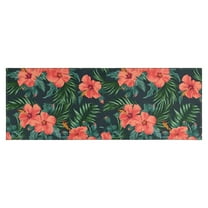 Pioneer Flower Floral Print Pattern Kitchen Rug Mat,Kitchen Runner Rugs Non Skid Washable,Decorative Kitchen Floor Mats for Kitchen,Sink,Laundry,17"X47"