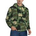 thumbnail image 2 of Honeii Camouflage Shark Pattern Mens Hoodies Men's Loose Sleeve Sweatshirt,Pullover Hooded Sweatshirt for Men,Essentials Hoodie-Medium, 2 of 7