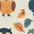 thumbnail image 4 of Bath Curtain & Non-Slip Bath Mat Set 12-Grommet Shower Curtain Memory Foam Bath Rug Owls and Foliage, 4 of 8
