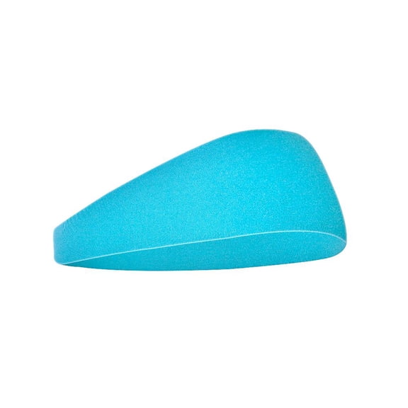 Lumtrix Headbands for Men & Women Plain Stretchy Sweat Hairband Sport Running Cycling Wide Sweatband Sky Blue One Size