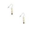 thumbnail image 2 of Delight Jewelry Goldtone Mini Fleur de Lis Gold Tone Infinity French Earrings, 2 of 4