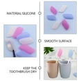 thumbnail image 2 of 6 fundas protectoras para cabezales de cepillo de dientes de viaje, fundas para cepillo de dientes, tapas para cabezales de cepillo de dientes portátiles, 2 of 7