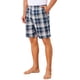 thumbnail image 5 of Pantalones cortos de pijama de cuadros casuales de verano para hombres con cintura elástica Inspire Chic 34 Azul Marrón, 5 of 6