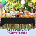 thumbnail image 4 of Clearly Elegant Black Plastic Tablecloth Roll with Cutter, 423 Sq.Ft (52"x1181") Extra Large Disposable Picnic Table Cover, Plastic Table Cloth Disposable for Parties, Events and Outdoor Gatherings, 4 of 9