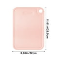 thumbnail image 3 of Plastic Chopping Board with Nonslip Grip, Double-sided Cutting Mat, Polka Dot Design for Fruit Vegetable and Meat Prep, Household Kitchen and Picnic Plates, Pink, by FAJHHA, 3 of 8