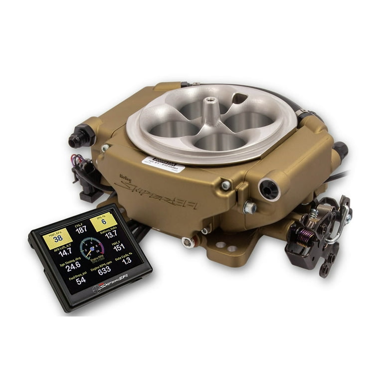 Holley Sniper EFI Xflow System 900 CFM Gold Finish Holley Sniper EFI Xflow System 900 CFM Gold Finish