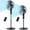 Black-2Pack, variant on 16" Pedestal Fan with Remote, 3-Speed Height Adjustment Standing Fan 10H Timer Oscillating Cooling Fan for Bedroom Home Office(Black)