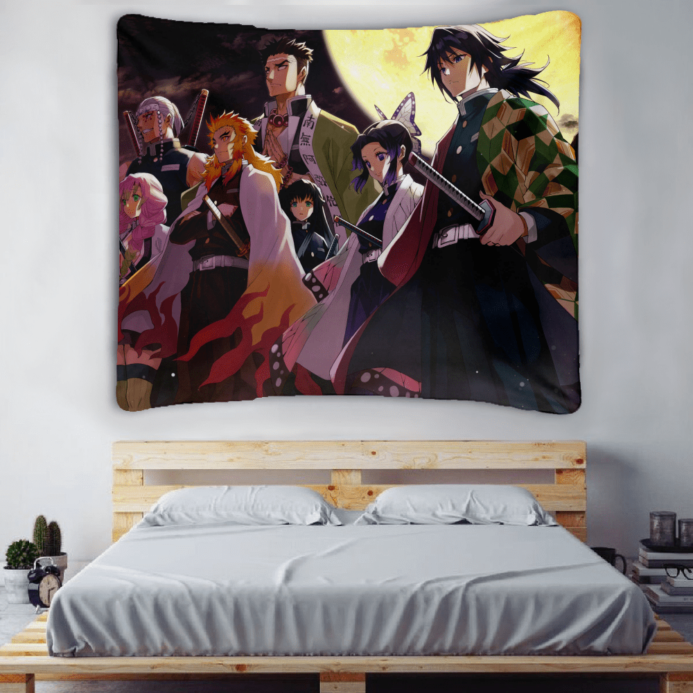 Demon Slayer Hanging Scroll Pintura, Desenhos Animados Impresso Anime, Home  Decor, Cartaz de parede, Sala de