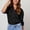 Black, variant on Womens Denim Shirt Washed Cotton Chambray Button Down with Chest Pocket for Fall or Everyday Wear,Blue L