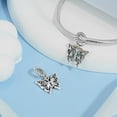 thumbnail image 4 of NINGAN S925 Vintage Floral Butterfly Dangle Charm for Women Moment Bracelet Necklace Pendant, 4 of 6