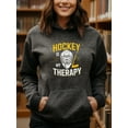 thumbnail image 3 of Modern Hockey Hoodie for Men and Women, Unisex Pullover Hooded Sweatshirt, Comfortable Cotton Poly Blend, Casual Everyday Streetwear, 3 of 5