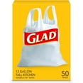 thumbnail image 1 of Bolsas de basura Glad Tall Kitchen con asa, 13 L, 50 unidades, 1 of 9