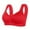 Red, variant on JGTDBPO Front Button Bra For Women No Underwire Extra-Elastic High Support Soft Cup Everyday Sleep Bra Push Up Front Snaps Bras Front Closure Plus Size Sports Bras For Women Girls