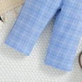 thumbnail image 7 of LAPAKIDS 3-4T Toddler Boys Formal Outfits Bowtie Shirts + Plaid Suspender Pants Boy Gentleman Clothes Set, 7 of 7