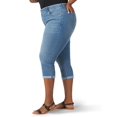 thumbnail image 2 of Lee Women's Plus Size Flex Motion Regular Fit Roll Cuff Capri, 2 of 3
