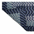 thumbnail image 3 of Better Trends 72" Octagonal Oval Brided Rug 100% Polypropylene Durable & Stain Resistant Reversible Indoor Area Utility Rug (Navy Stripe) Alpine Stripe Collection, 3 of 4