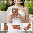 thumbnail image 5 of Allytechgroup Wallet Case for Samsung Galaxy S24 Ultra with Card Slots, RFID Blocking Ring Holder Kickstand Bumper Anti-Scratch Slim Phone Case Cover for Galaxy S24 Ultra, Brown, 5 of 8