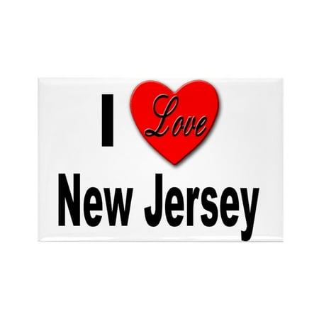

CafePress - I Love New Jersey - Rectangle Magnet 2 x3 Refrigerator Magnet