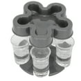 thumbnail image 2 of Dekaim Distributeur de Verre 5 Porte-Distributeur de Verre avec 6 Verres Vin Verre Rack Partie Bar Accessoires Gris Foncé, 2 of 7