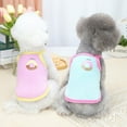 thumbnail image 1 of Cute Dog Clothes Donut Printed Puppy Dog Vest Shirt Cat T-shirt Pet Clothing For Cat And Dog For Summer, 1 of 10