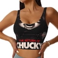 thumbnail image 2 of Lsque Chucky Printed Women'S Sports Bra, Compression, Moisture Wicking, High-Impact Sports Bra For Women,Supportive sports bra-Large, 2 of 9