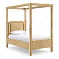 thumbnail image 1 of Meridian Furniture Lit Simple Rembourré en Velours Camel Salina, 1 of 11