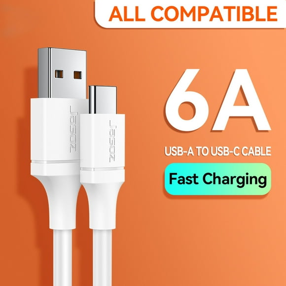 WIFKLSIIPG USB C Cable 6A Fast Charging Cord Mobile Phone Accessories Data Wire Type C Cable Charger USB Cable 1.64ft