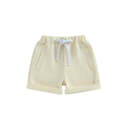 

aturustex 0-3 Years Infant Baby Boys Athletic Shorts Solid Color Elastic Casual Shorts for Infant Newborn
