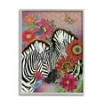 thumbnail image 4 of Stupell Industries Loving Zebra Pair over Pink Arabesque Pattern Grey Framed, 11 x 14, Design by Sangita Bachelet, 4 of 5
