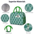 thumbnail image 2 of Sac à Lunch Fusion Rayé et à Carreaux – Design Rustique à Carreaux, Sac Isotherme Réutilisable pour le Travail et l'École, 2 of 3