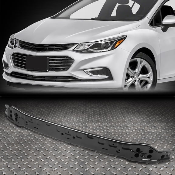 Nuvision for 16-19 Chevy Cruze OE Style Steel Black Front Bumper Reinforcement Impact Bar
