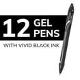 thumbnail image 2 of Bolígrafos de gel BIC Gel-ocity de secado rápido negros de 0,7 mm, tamaño mediano, paquete de 12, 2 of 8