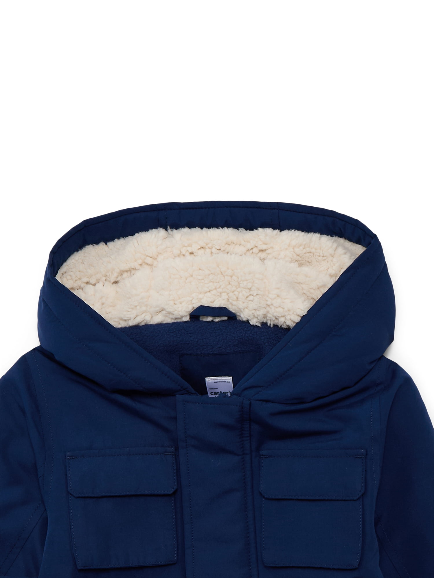 Carter's Child of Mine Toddler Plush- Lined Hooded Parka Jacket, Sizes 2T-5T