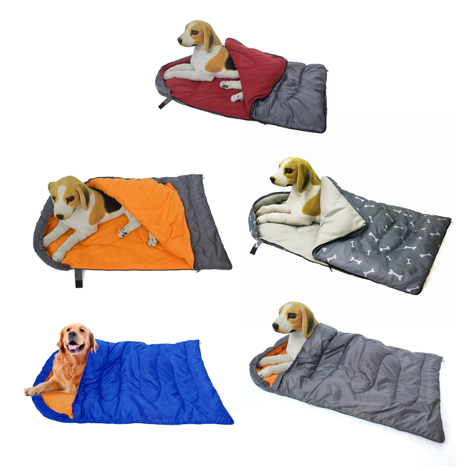 COOLHOOD Dog Sleeping Bag Portable Cat Sleeping Bed for Outdoor Hiking Camping Indoor Winter Pet Bedding Pet Supplies
