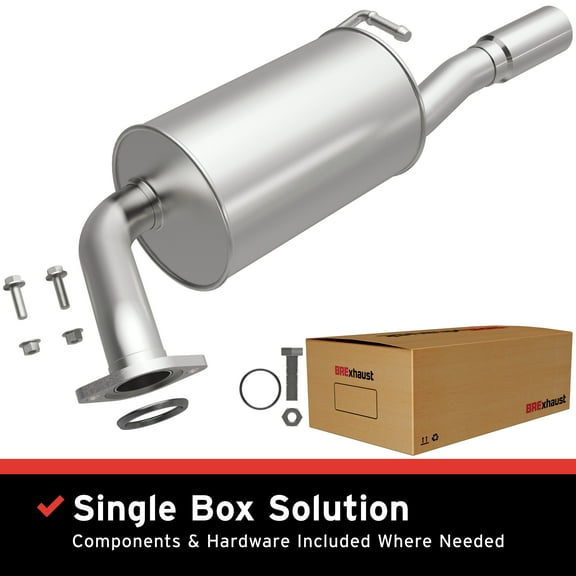 BRExhaust OE Replacement Exhaust Muffler Kit 108-0064: Compatible with 2003-2008 Mazda 6 2.3L, 2003-2008 Mazda 6 3.0L