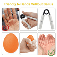 thumbnail image 5 of Blue Rubber Hand Grip Egg Men Women Gym Fitness Finger Heavy Exerciser, 5 of 7