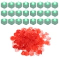 thumbnail image 1 of Unique Bargains Bougies LED en Forme de Cœur Sans Flamme, Lumière Verte avec Pétales de Rose Rouges Artificiels, Lot de 24, 1 of 7