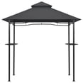 thumbnail image 6 of vidaXL BBQ Gazebo 7.9'x4.9'x8.4' Anthracite Steel, 6 of 7