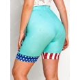thumbnail image 4 of Tallas grandes Bandera americana Alto aumento Leggings cortos Rosegal Leggings de talla grande, 4 of 5