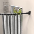 thumbnail image 3 of Misounda Curved Shower Curtain Rod, Expandable Shower Curtain Rod 56"-79", Stainless Steel Arched Shower Rod Suitable for Corner Spaces Such as Bathrooms, Bathtubs, Dressing Rooms, etc, Black., 3 of 6