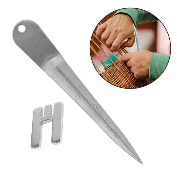 FOMIYES Rattan Chair Repair Tool Wicker Basket Webbing Tool Silver ABS 1 Set