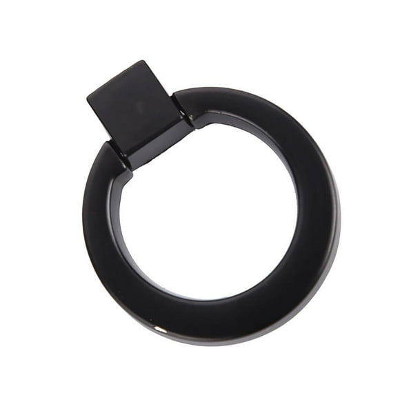 Elodie Easy Install Modern Cabinet Drawer Wardrobe Door Hardware Knob Wardrobe Cupboard Pull Handle With 1 Mounting Screw -Black