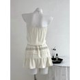 thumbnail image 3 of Women Sequin Decor Strapless Mini Dress with Ruffled Skirt, 3 of 7